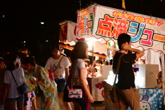 テキ屋と浴衣