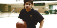 The face of the young warrior.