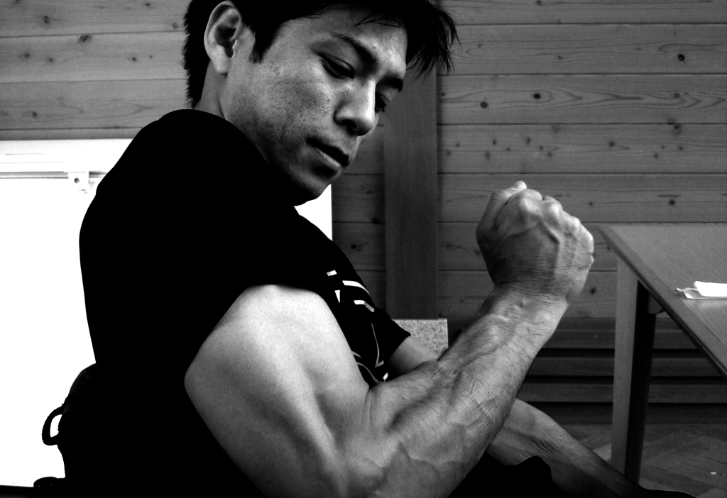 Proud of strength.