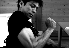 Proud of strength.