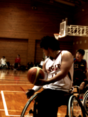 In a serious game.
