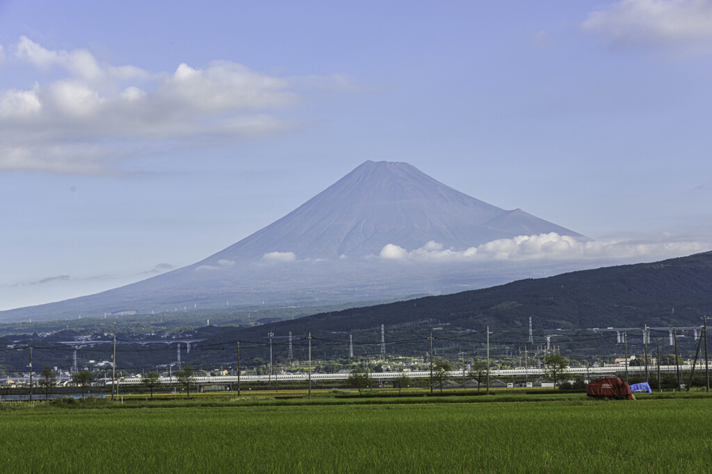 富士山と新幹線