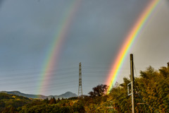 雨後の虹