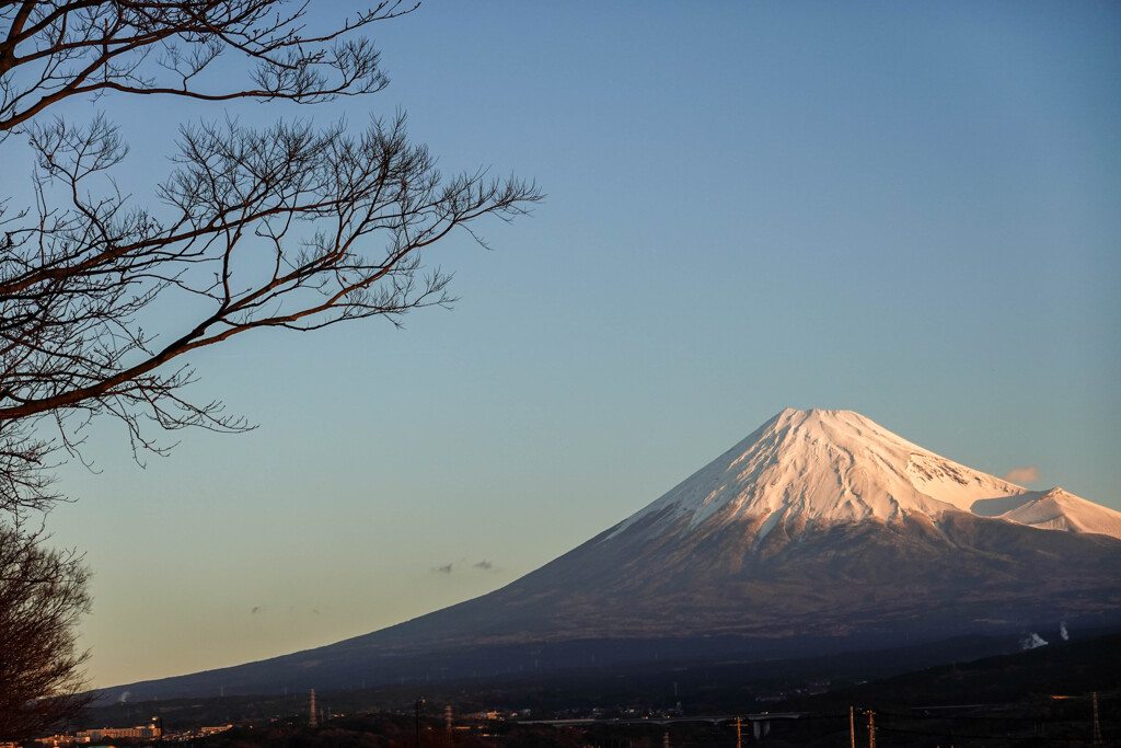 冬ばれの朝