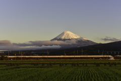 朝焼け富士山