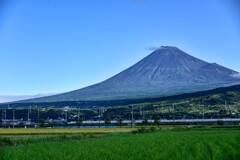 新幹線と富士山