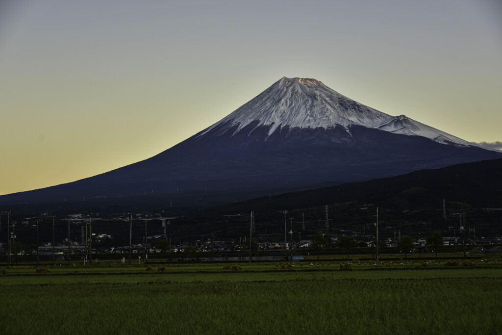 今朝の富士山