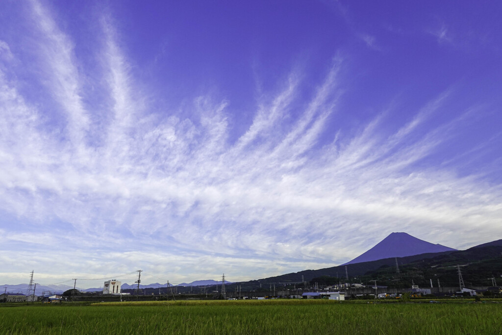 富士山と肋骨雲