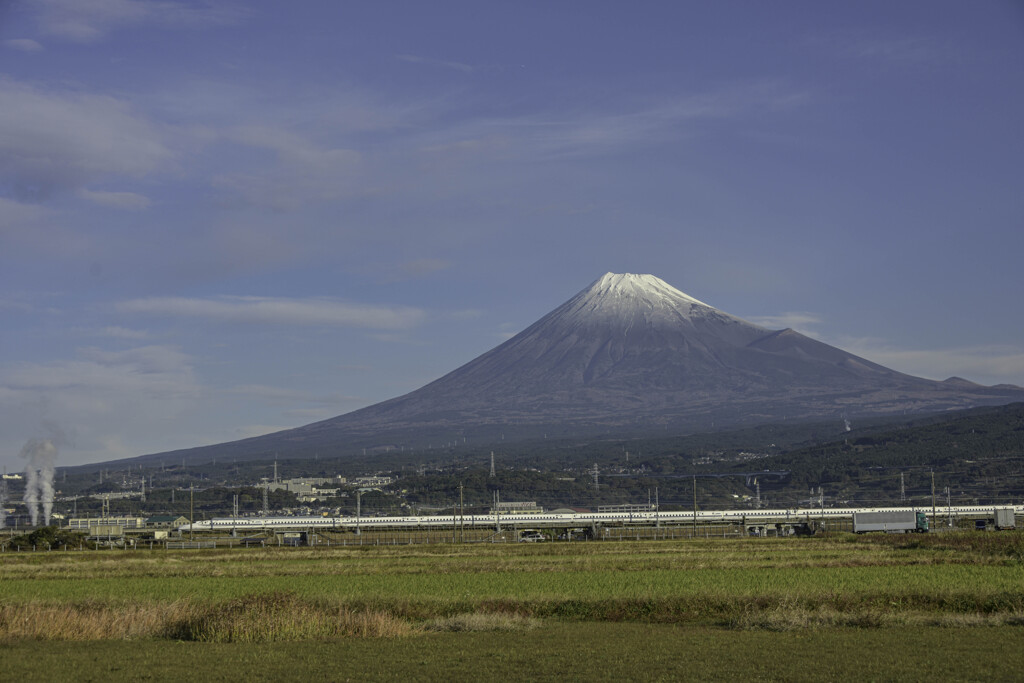富士山と新幹線