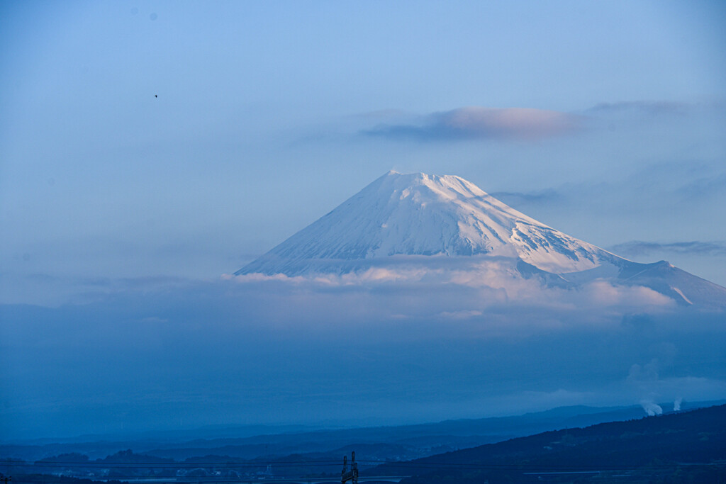 霞の富士山