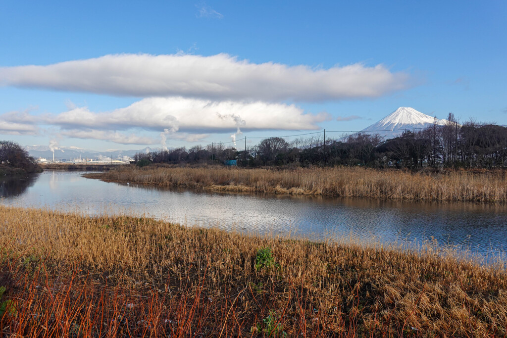 空と雲と川