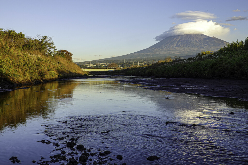 今朝富士山