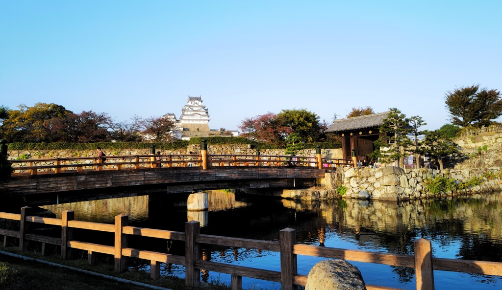桜門橋からの姫路城