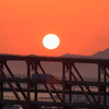 港大橋の夕景