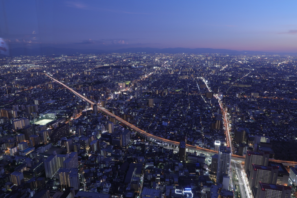 あべのハルカス 夕景・夜景展望①