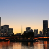 天満橋夕景夜景
