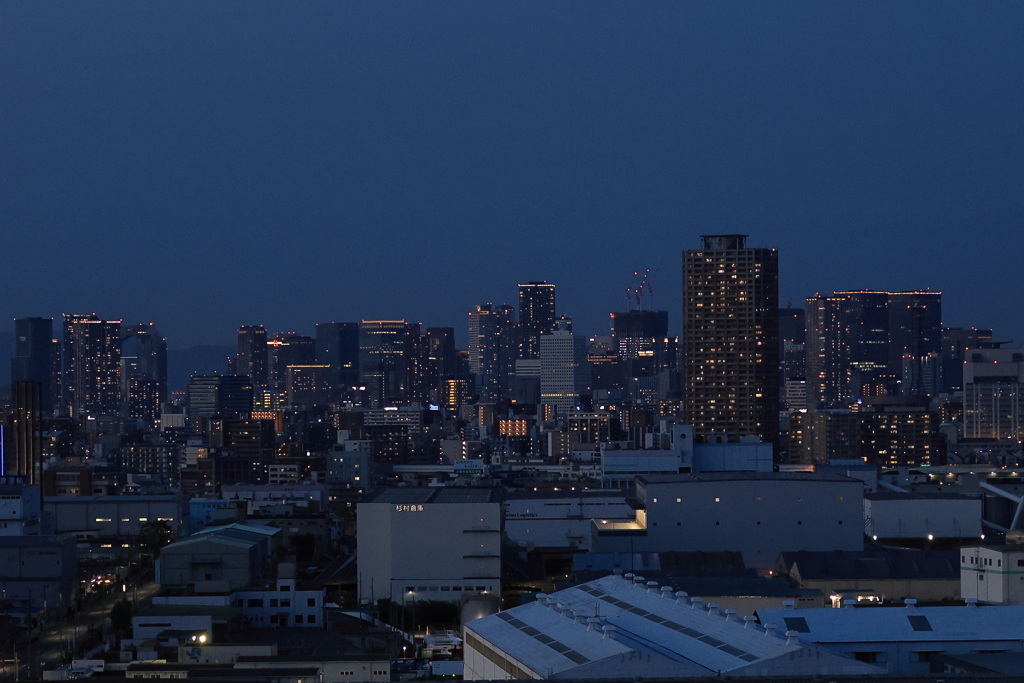 なみはや大橋からの夕景 夜景