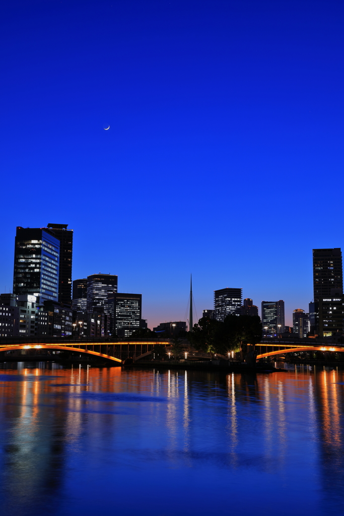 天満橋夕景夜景