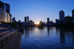 天満橋夕景夜景