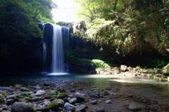 真夏の避暑地　鮎帰りの滝　