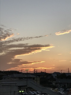 夕暮れ