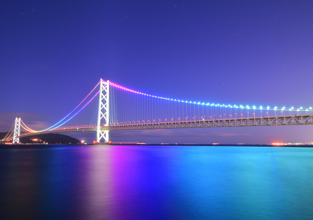 明石海峡大橋　虹-2