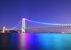 明石海峡大橋　虹-2