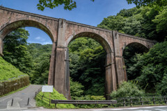 炎夏の上州めがね橋