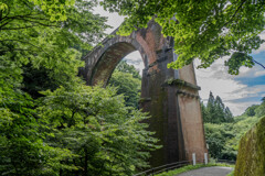 炎夏の上州めがね橋