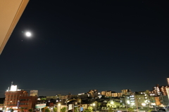 東村山からの今宵の月と木星とさそり座！