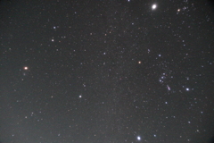 冬の大三角と木星.火星