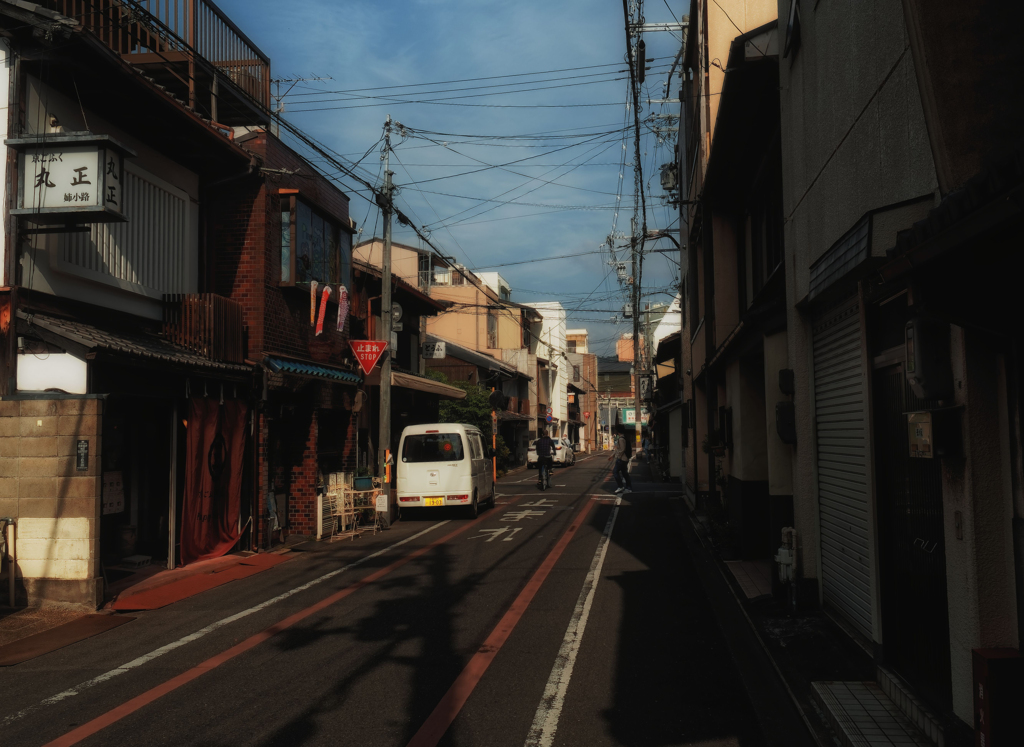 京都の日常の街並み