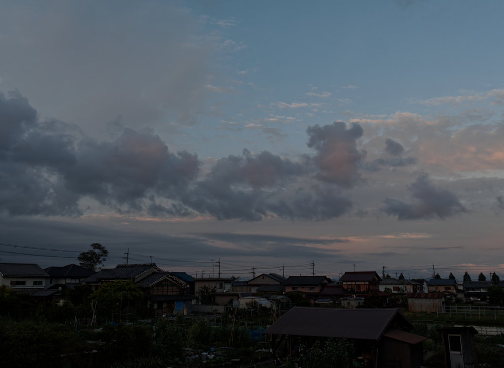 少し夕焼け