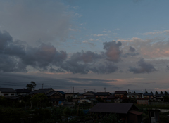 少し夕焼け