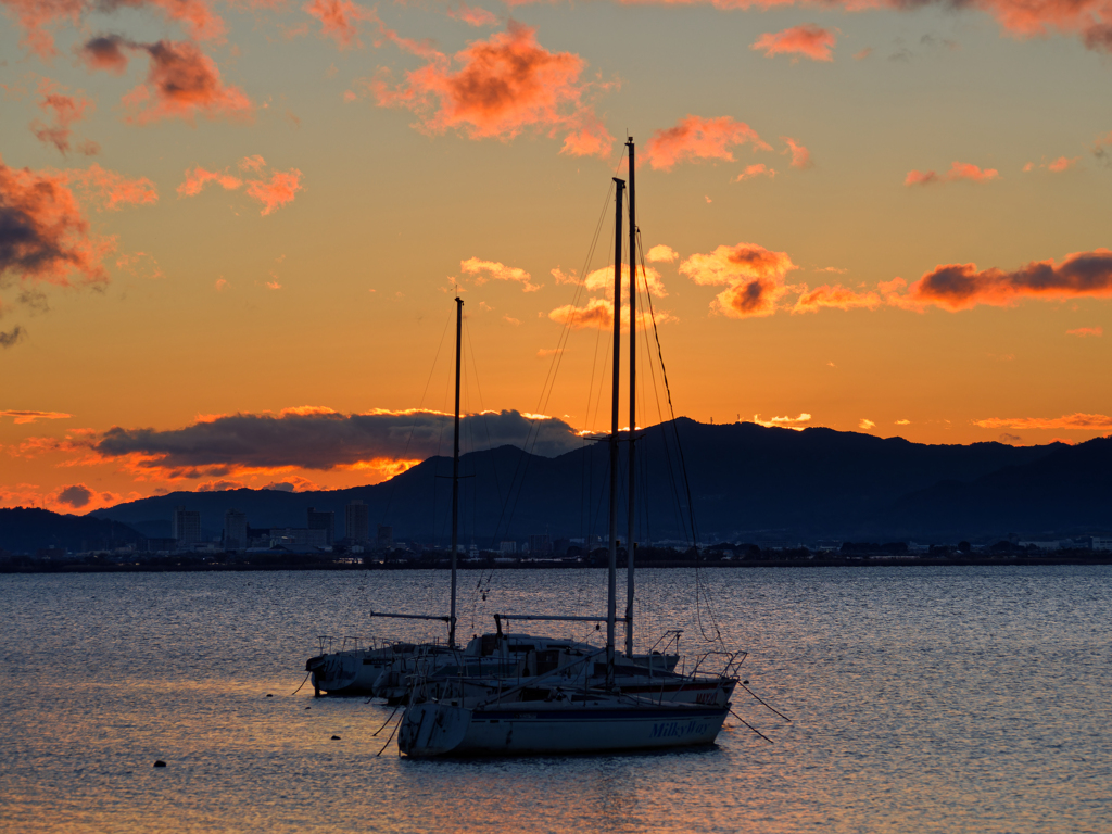 琵琶湖の風景20221218-a
