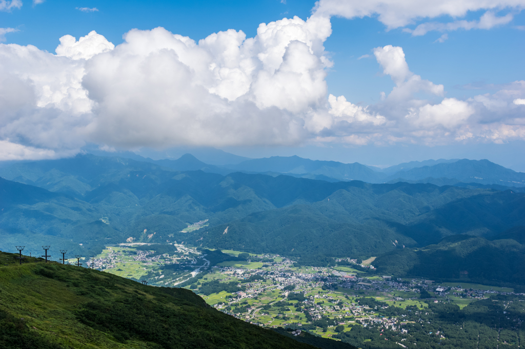 白馬の町