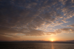 船上からの夕焼け