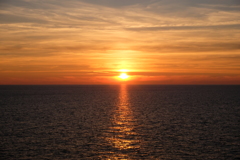 海上の夕焼け