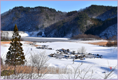 「北東北.雪のバラード　11」－雪晴れのストーンサール-