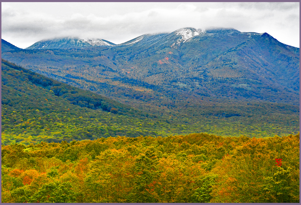 八甲田山「初冠雪＆紅葉」