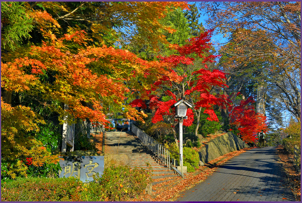 神明宮「紅葉縁日坂」 Ⅱ