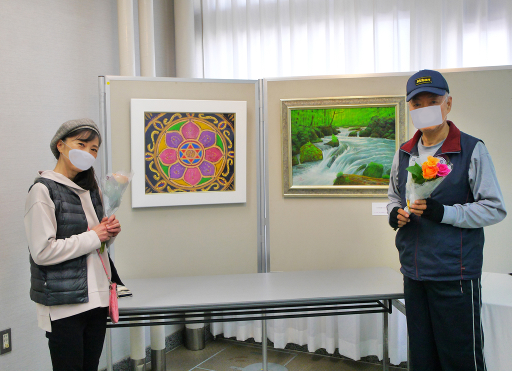 「奥入瀬渓流と新曼荼羅二人展」