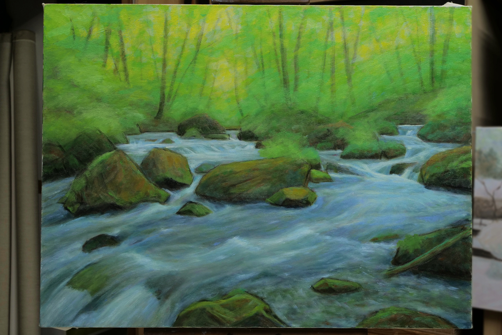 「上阿修羅流　油彩7」