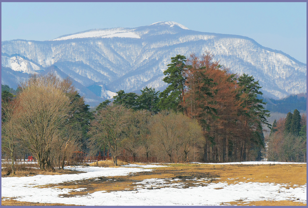 「残雪.八幡岳」