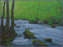 新緑.下三乱れの流れ　行程9