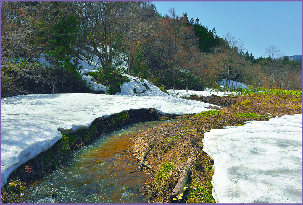 「山里の雪解け」