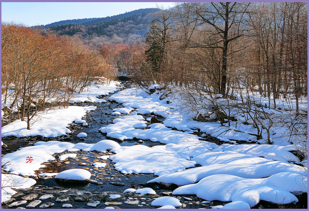 蔦渓谷「雪晴れ」