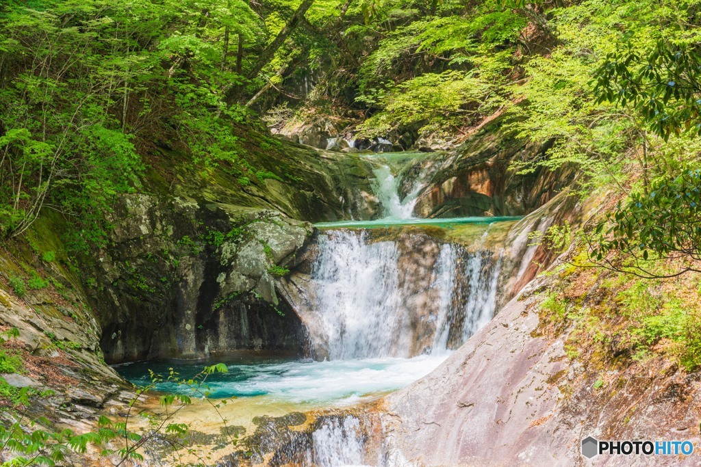 七ツ釜五段の滝