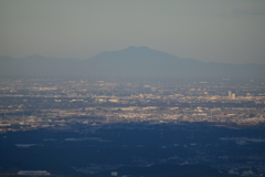 御岳山 長尾平より筑波山