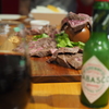 ワインとTabascoと肉（にく）